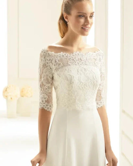 Bolero de novia de encaje Odilia Bridal