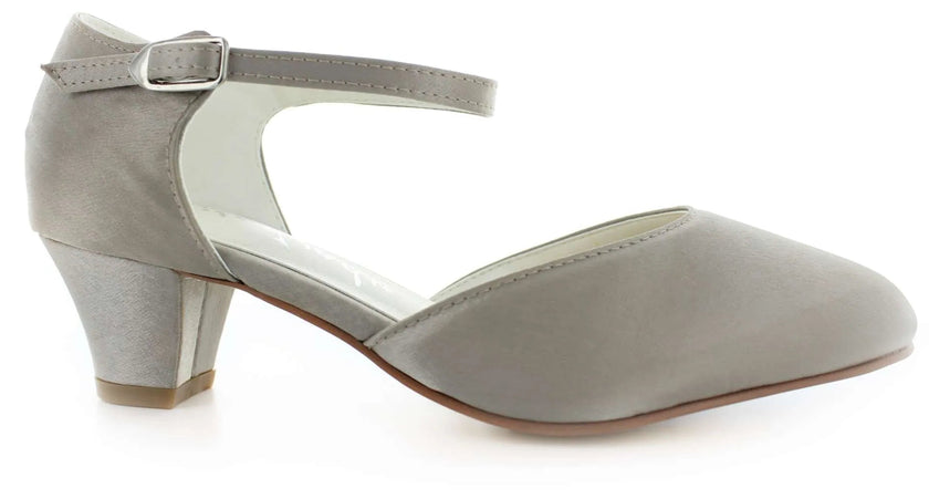 Zapatos de fiesta Oligoclasa Rosa con tacón de 5 cm, cómodos y elegantes, ideales para bodas y eventos especiales.