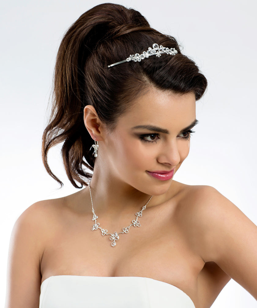 Juego de Pendientes y Gargantilla Barcelona Odilia Bridal - 1