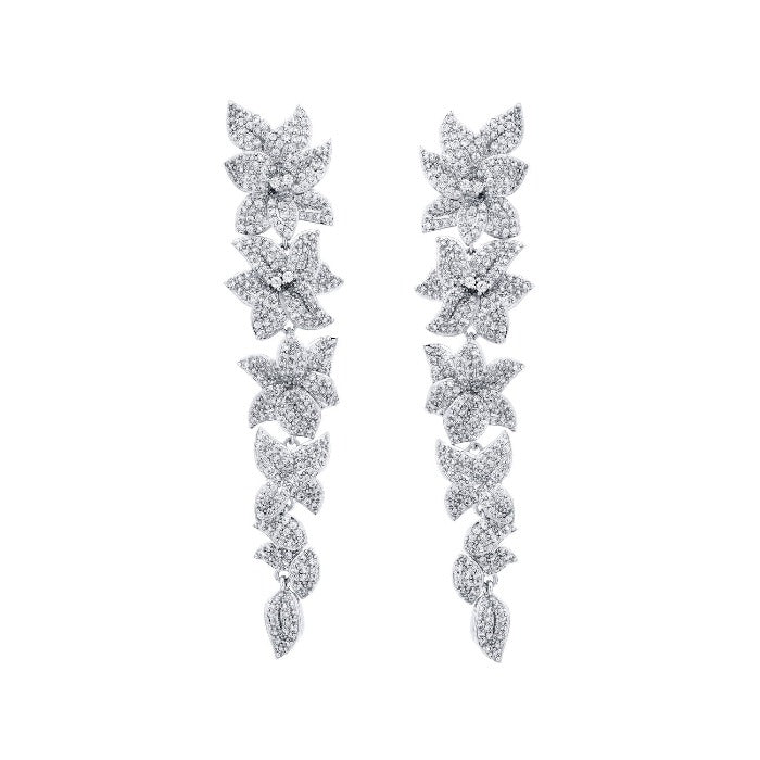 Fuchsia Bridal Earrings