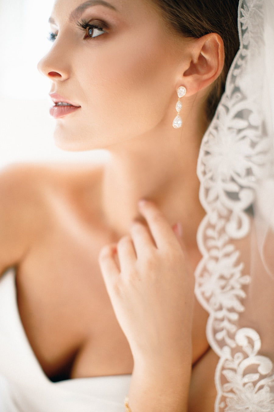 Candle Bridal Earrings