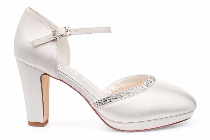 Zapato de novia alto y tacón gordo original online España