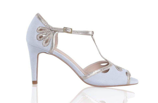 Pearl gray Esme Bridal Shoes