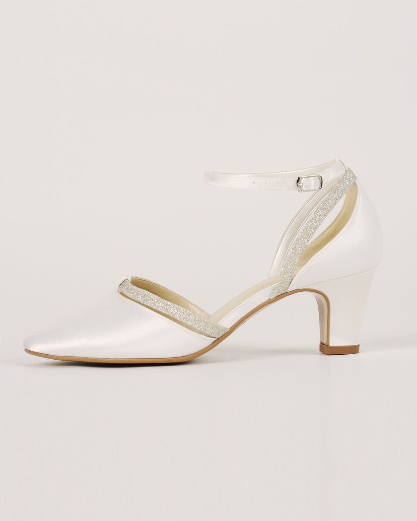 Zapato de novia bajo y tacón gordo original online España