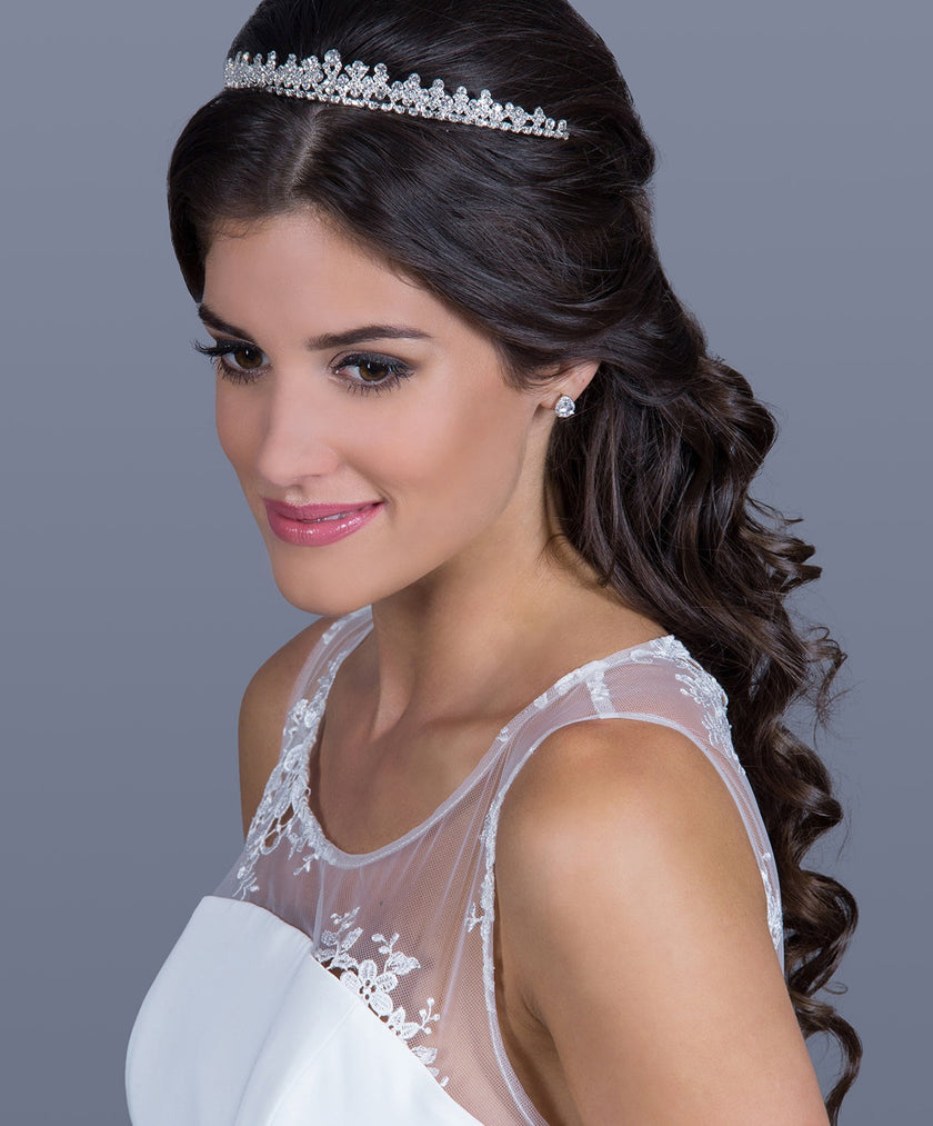 palm bridal tiara