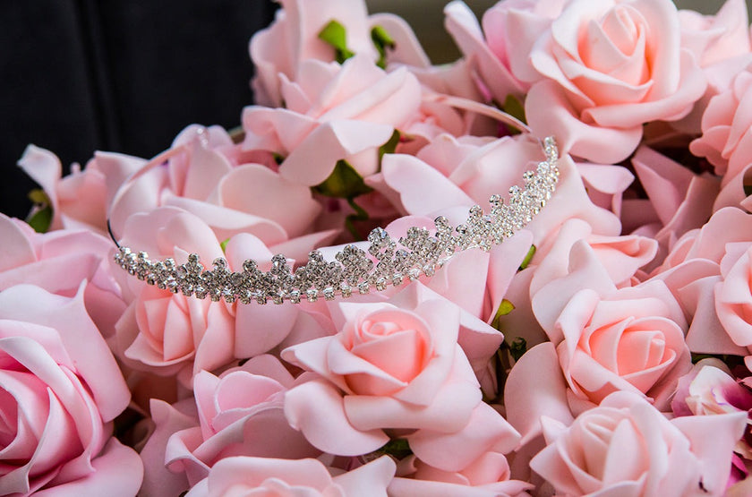 palm bridal tiara
